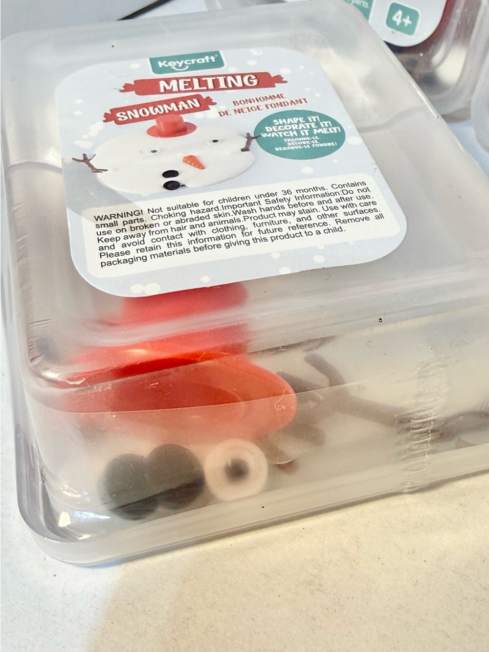 Melting Snowman Putty Slime Kit: Reusable Winter Stocking Stuffer keycraft (3) - Picture 6 of 6